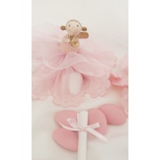 Musical Angel Christening Favour pink